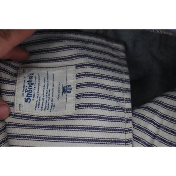 NWT Stronghold Jeans Mens 31 L36 Selvedge Denim Straight Leg Stretch Blue Rinsed - Picture 12 of 12